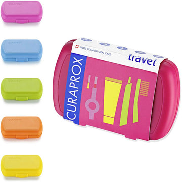 Curaprox Travel-Set. Set Includes Travel Toothbrush Cs 5460, 10Ml Be You Toothpaste, Interdental Brush Cps Prime 07, Cps Prime 09. Available In Six Colours/Flavours