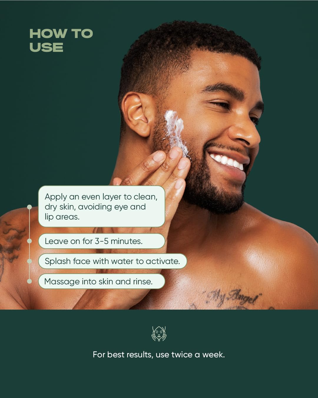 Buttah Skin By Dorion Renaud Tea Tree & Aloe Exfoliating Scrub 3Oz - Multi-Tasking Cleanser - Tea Tree Oil & Kaolin Clay Treatment - Naturally Based Skin Care For Men & Women - Black-Owned Skincare : Beauty & Personal Care