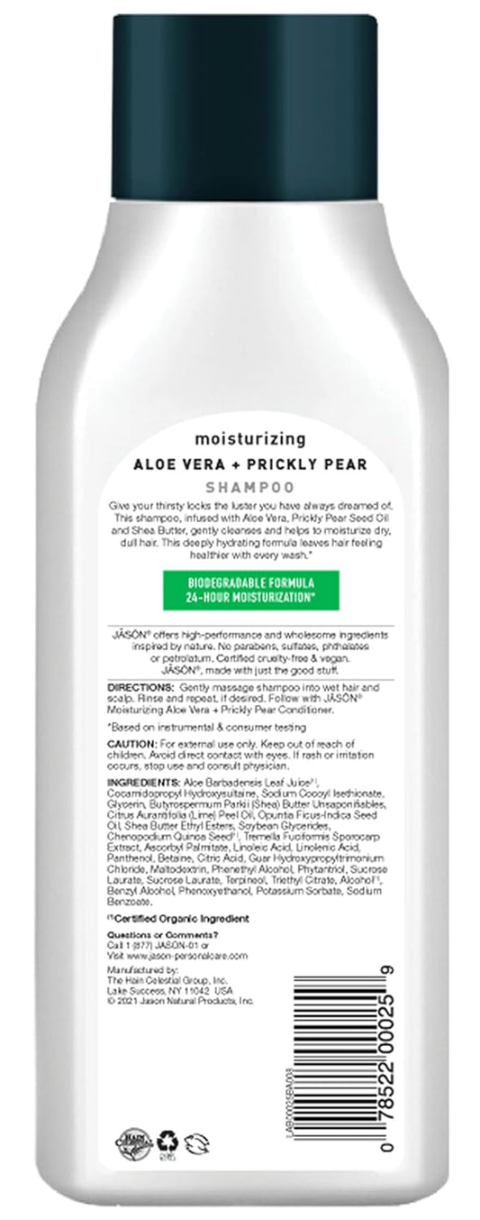 Jason Moisturizing Shampoo, Aloe Vera, 16 Oz (Packaging May Vary)