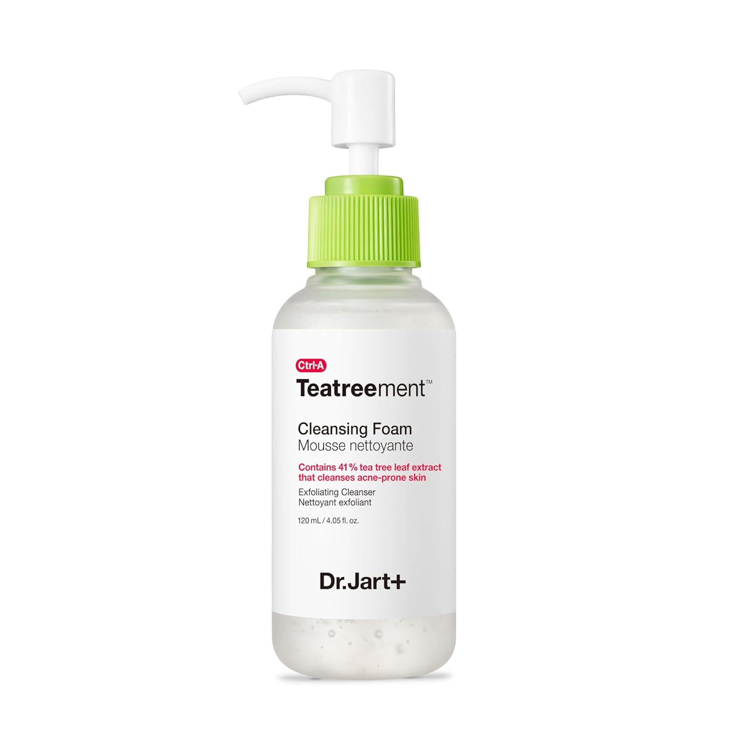 Dr.Jart+ Teatreement Cleansing Foam Face Wash For Oily Skin | Korean Skin Care, 4.06 Fl Oz