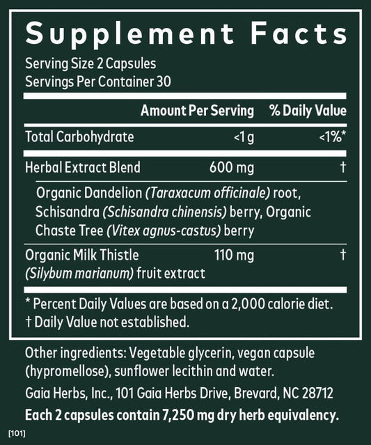 Gaia Herbs Period Cycle Support - 60 Capsules