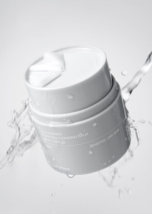 Celimax Dual Barrier Purifying Cleansing Balm | With Ceramides, Waterproof Makeup Remover, Pore Cleansing, Daily Use Cleanser, Grind Container, 50Ml