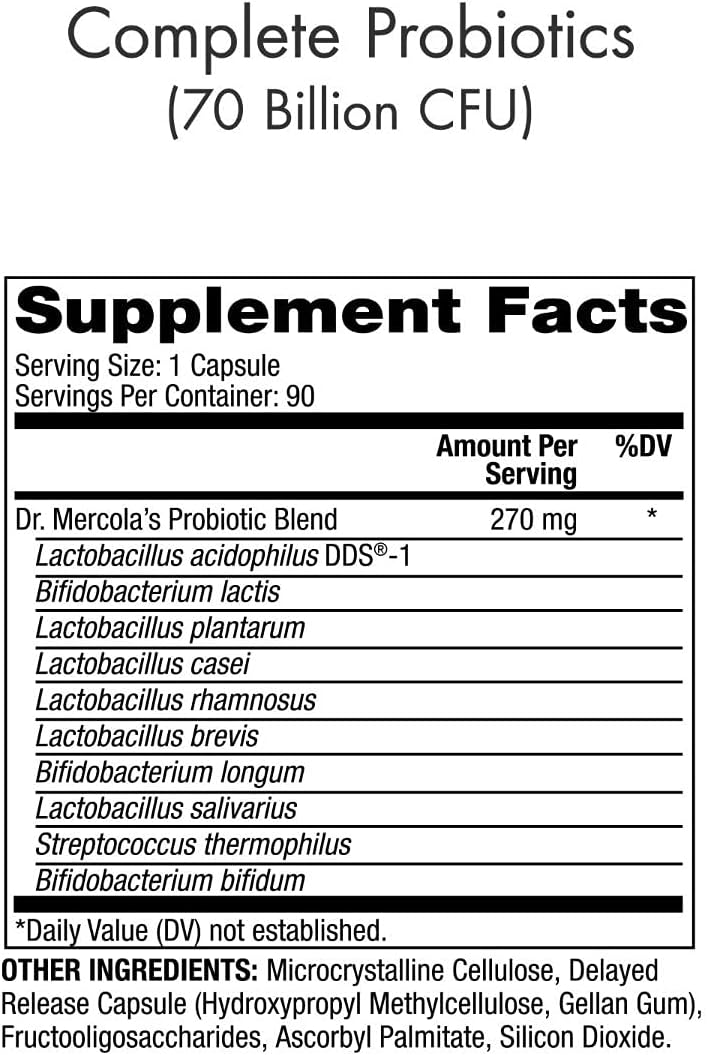 Dr. Mercola Complete Gut Restore Pack (90 Servings), Spore Restore 4 Billion CFU, Complete Probiotics 70 Billion CFU, Supports Digestive Health*, non GMO, Gluten Free, Soy Free : Health & Household