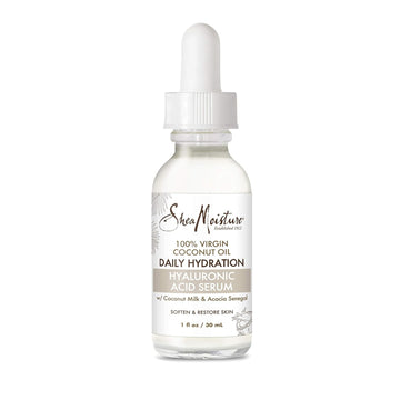 Sheamoisture Hyaluronic Acid Serum For Dry Skin 100% Virgin Coconut Oil Paraben Free Face Serum 1 Fl Oz