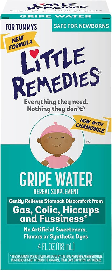 Little Remedies Fast Acting Gripe Water | Safe for Newborns | 4 FL OZ | 6 Pack : Baby