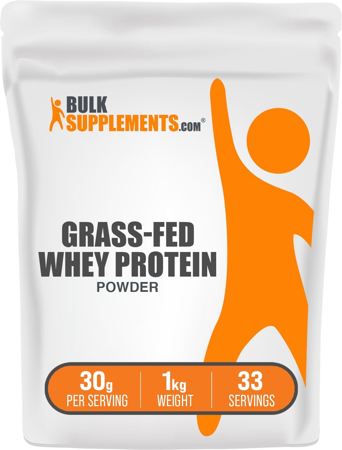 BULKSUPPLEMENTS.COM Grass Fed Whey Protein Powder - Pure Protein Powde