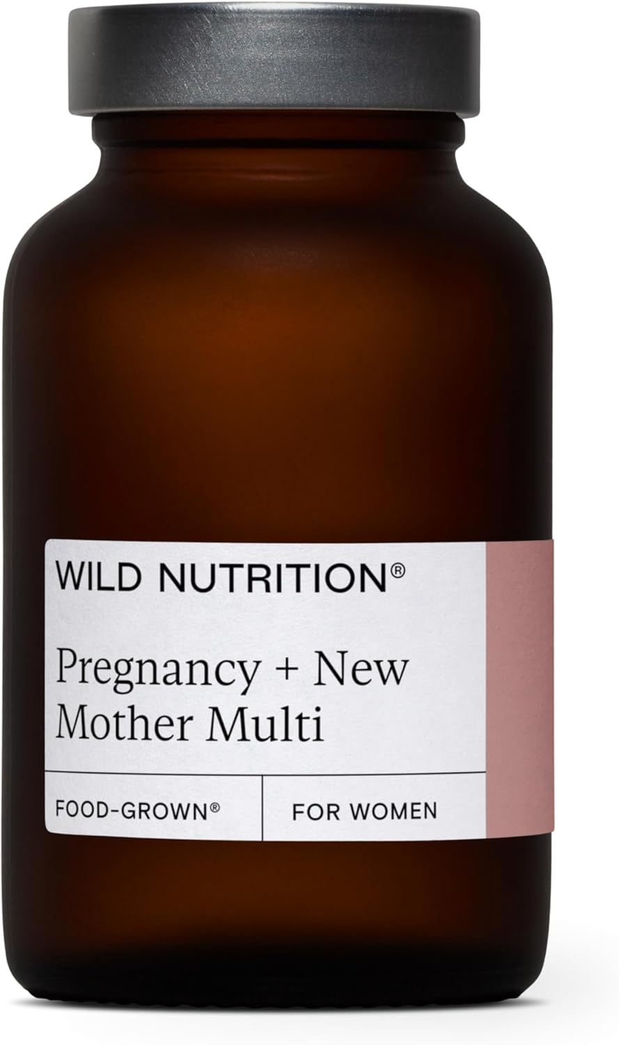 Wild Nutrition ??Food-Grown® Pregnancy + New Mother Multi | Pregnancy Vitamins For Women With 400µg Folic Acid | Prenatal Vitamins For Women To Support Fatigue | Pregnancy Nausea Relief | 90 Capsules