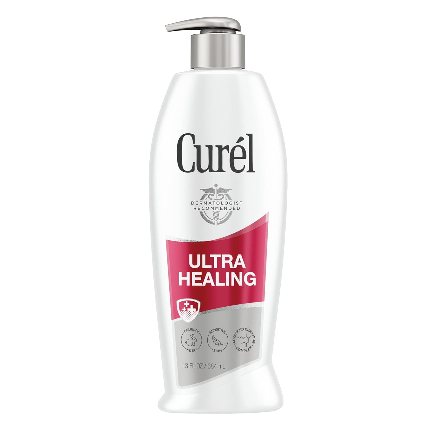 Curel Ultra Healing Body Lotion, Moisturizer For Extra Dry Skin, Body And Hand Lotion With Advanced Ceramide Complex And Hydrating Agents, For Tight Skin, 13 Ounces