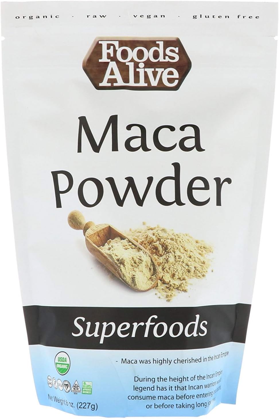Foods Alive Superfoods, Organic Maca Powder, 8 oz (227 g) : Health & Household