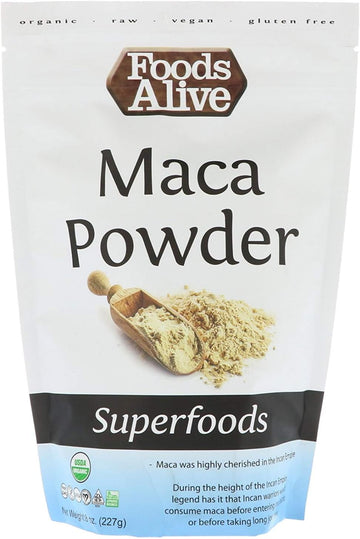 Foods Alive Superfoods, Organic Maca Powder, 8 oz (227 g) : Health & Household