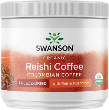 Swanson Certified Organic Ganoderma (Reishi) Coffee 3 Ounce (84 G) Jar