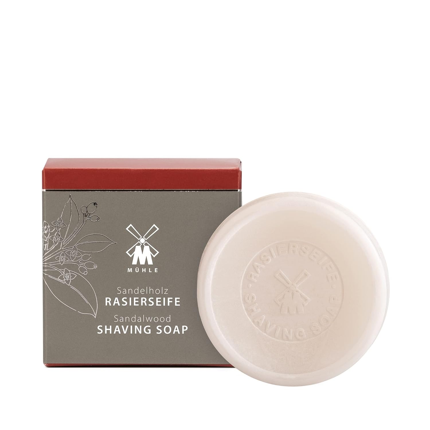 Mühle Shave Care Porcelain Dish Incl. Sandalwood Shaving Soap 65G