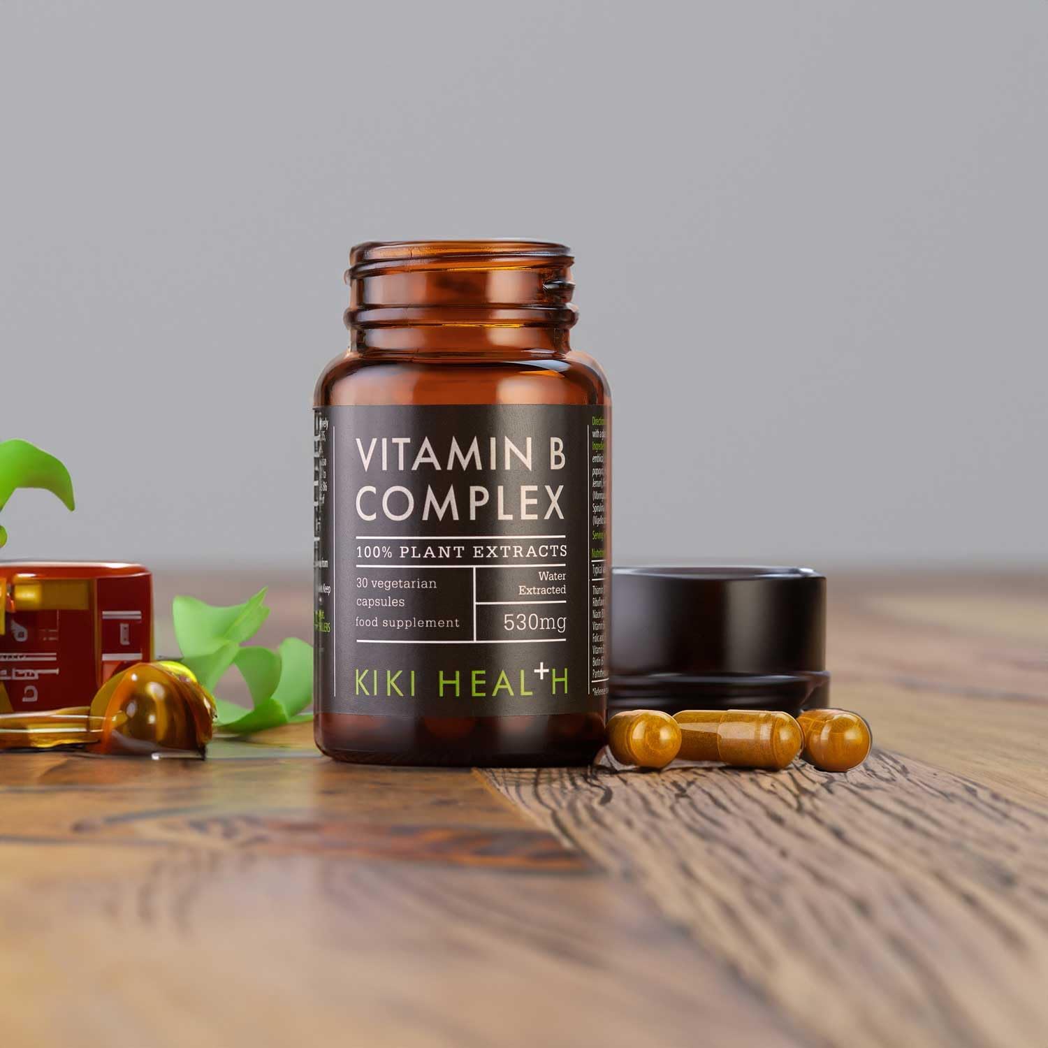 KIKI Health Plant-Based Vitamin B Complex Including B1, B2, B3, B5, B6, B7, B9, and B12 | Essential Vegan-Friendly B Vitamins for Optimal Health and Energy Support | 30 Vegi Capsules Water Extracted : Amazon.co.uk: Health & Personal Care