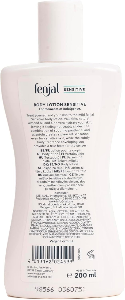 Fenjal Sensitive Body Lotion, Nourishing Hydration, 200 Ml