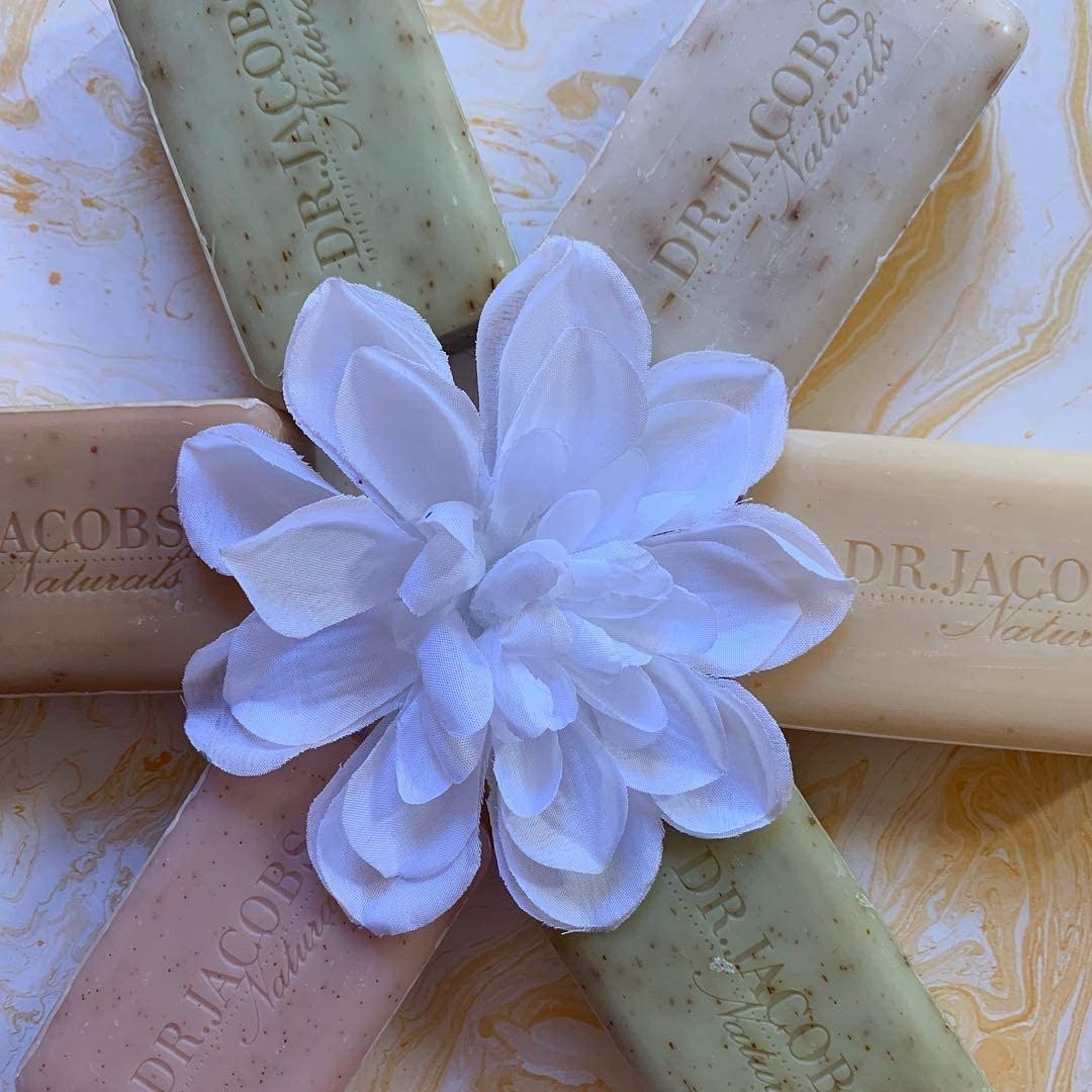 Dr.Jacobs Naturals Dr Jacobs Naturals, Triple Milled Loofah Exfoliating Castile Bar Soap 5 Oz. - Lucy Rose : Beauty & Personal Care