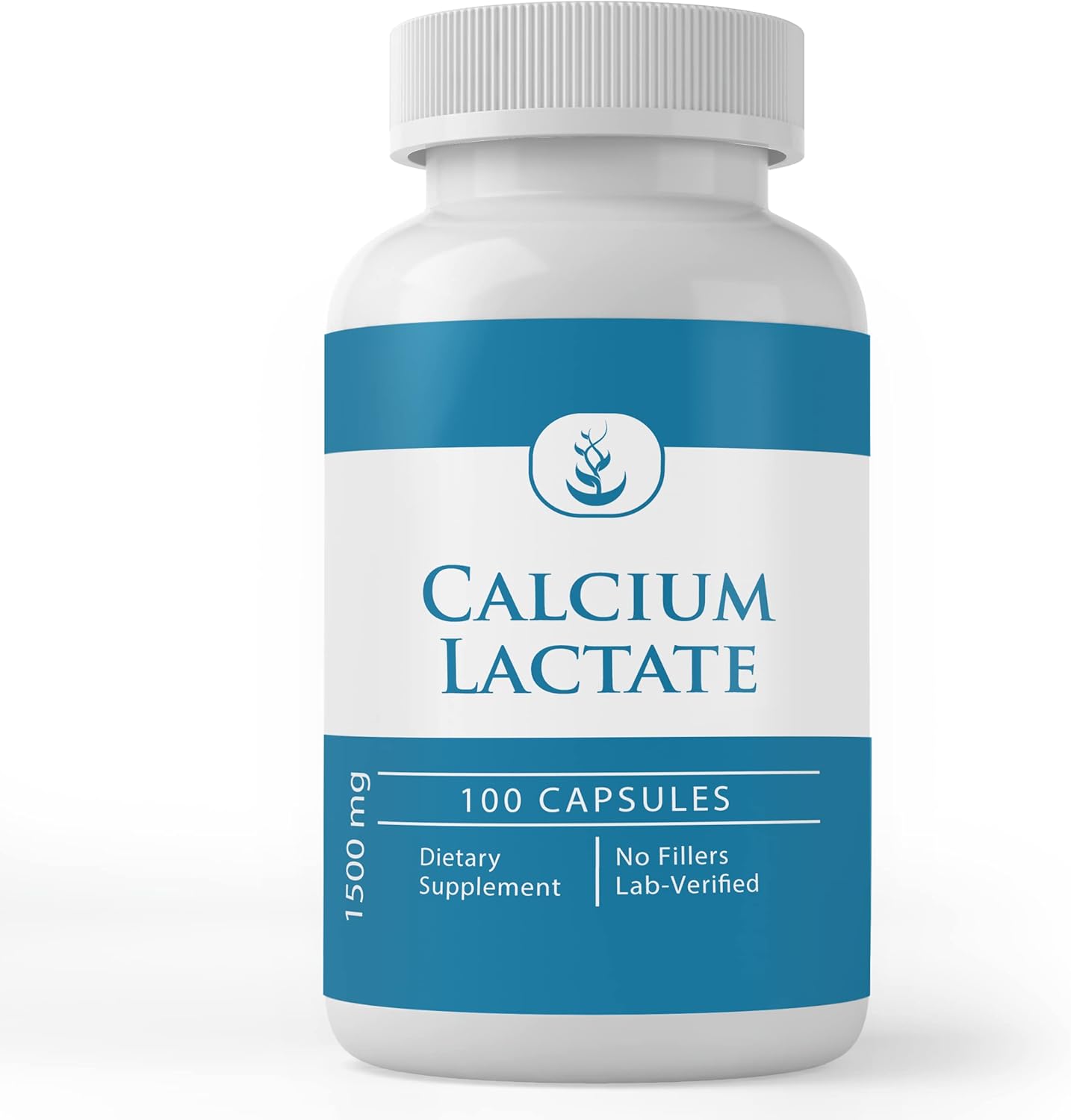Pure Original Ingredients Calcium Lactate, (100 Capsules) Always Pure, No Additives Or Fillers, Lab Verified