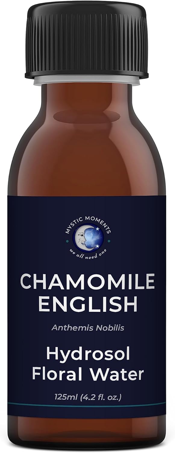 Mystic Moments | English Chamomilenatural Hydrosol Floral Water 125Ml | Perfect For Skin, Face, Body & Homemade Beauty Products Vegan Gmo Free