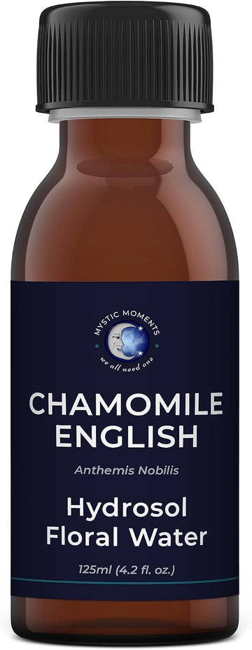 Mystic Moments | English Chamomilenatural Hydrosol Floral Water 125Ml | Perfect For Skin, Face, Body & Homemade Beauty Products Vegan Gmo Free