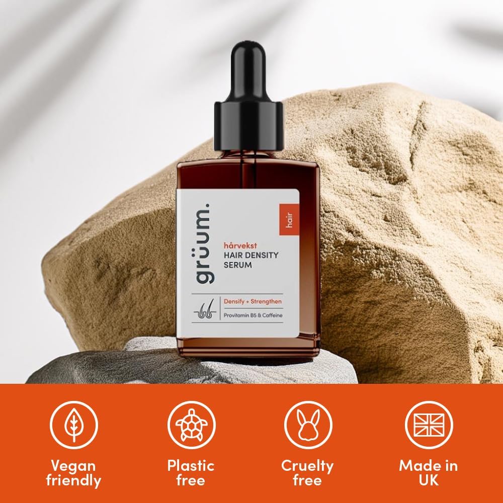 grüum Hair Density Serum 30ml - Lightweight Leave in Caffeine Hair Growth Serum for Thick, Denser & Healthy Hairs - Anti Hairs Loss Scalp Serums for Men & Women with 5% Provitamin 5 and Caffeine : Amazon.co.uk: Beauty