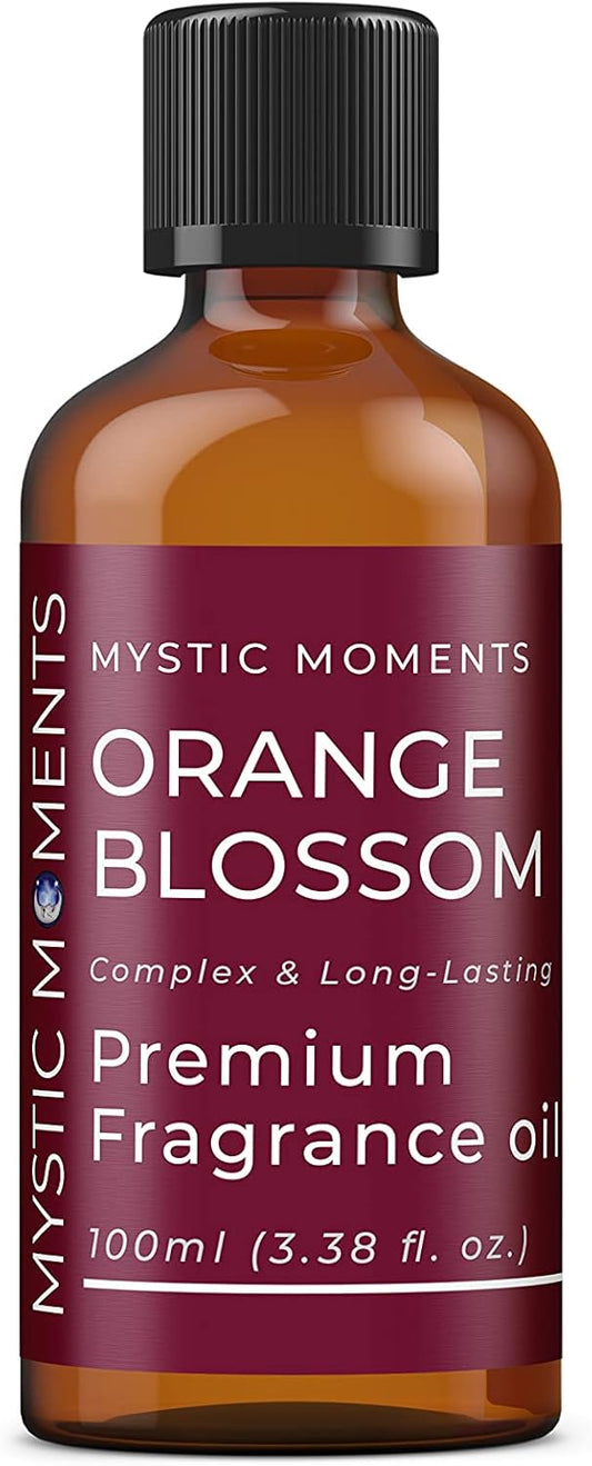 Mystic Moments | Orange Blossom Fragrance Oil - 100Ml - Perfect For Soaps, Candles, Bath Bombs, Oil Burners, Diffusers And Skin & Hair Care Items