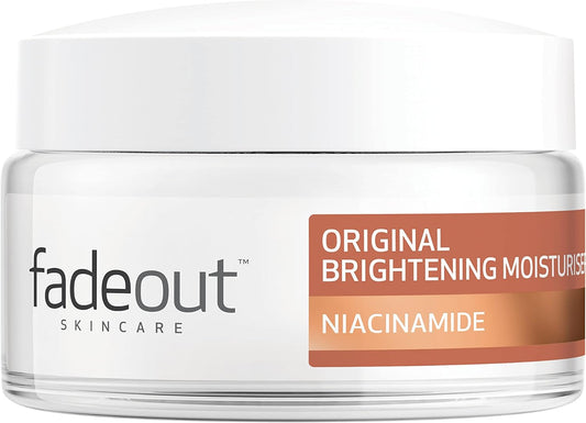 Fade Out Original Brightening Day Moisturiser With Niacinamide Unisex Exfoliating Daily Moisturiser For Dark Spots, Dark Circles And Blemishes 3 X 50Ml