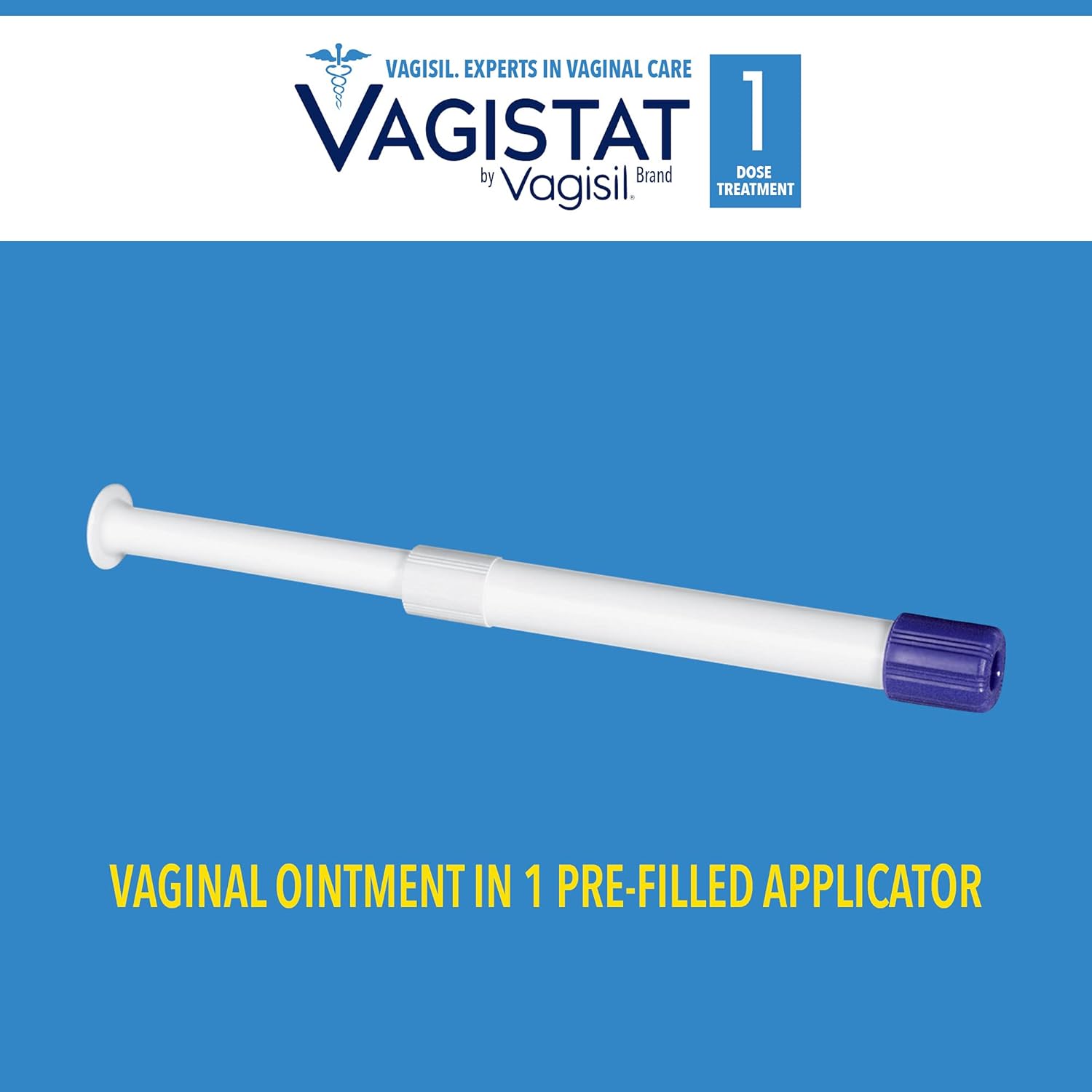 Vagistat 1 Day Single-Dose Yeast Infection Treatment for Women, Antifungal Ointment Helps Relieve External Itching and Irritation, 1 Pre-Filled No Touch Vaginal Applicator, by Vagisil (Pack of 1) : Everything Else
