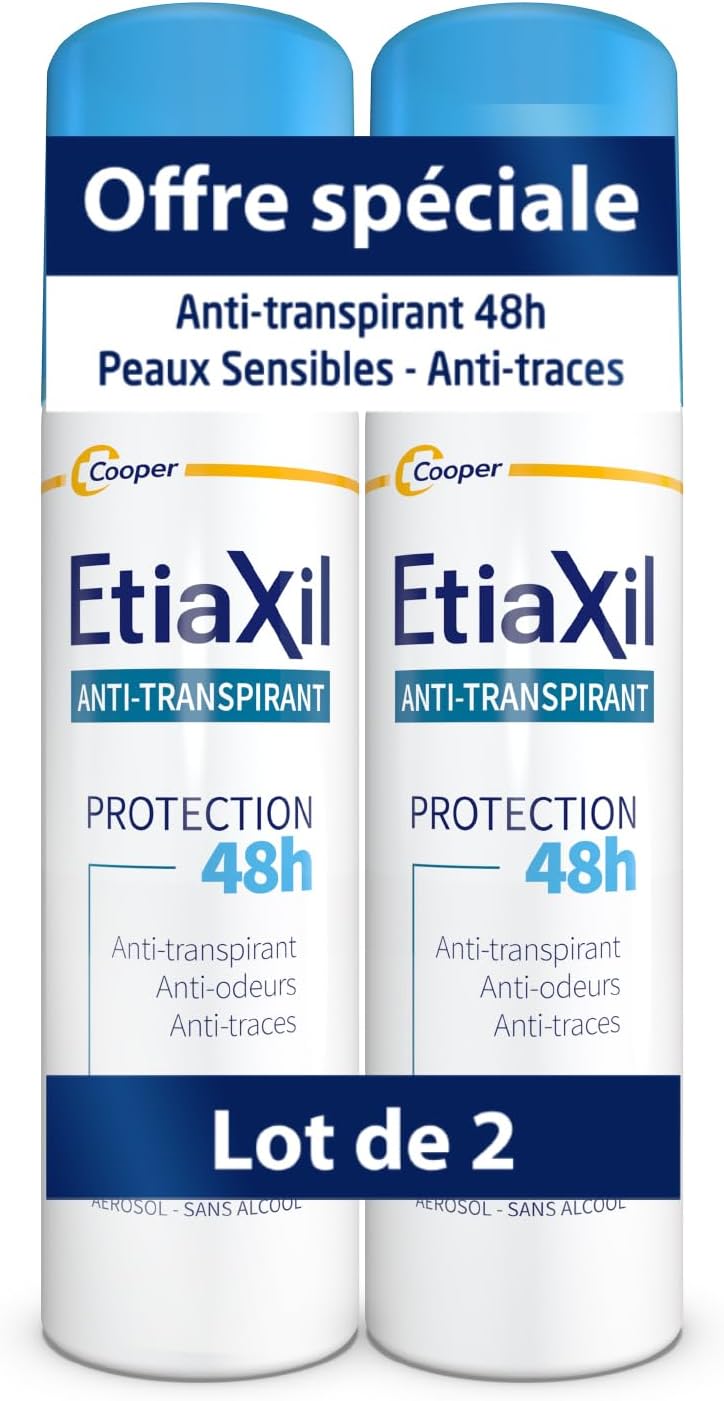 Etiaxil Anti-Perspirant Protection Deodorant 48H Aerosol 2 X 150Ml