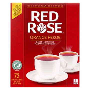 Red Rose Orange Pekoe Tea Bags 72Ct, (Imported From Canada)