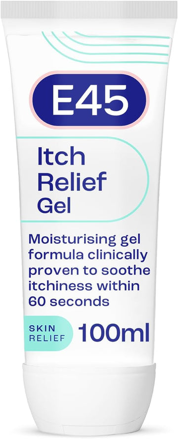 E45 Itch Relief Gel 100Ml – Face And Body Gel For Dry Skin - Itchy Skin And Irritated Skin - Cooling Gel To Soothe Itchy Skin - Perfume-Free