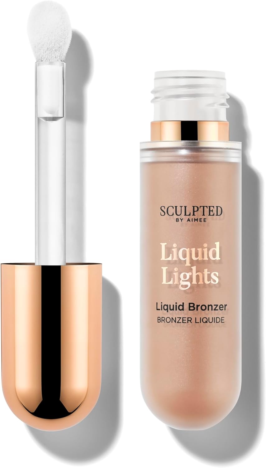 Liquid Lights Bronzer From Sculpted By Aimee (Light Bronze) – 20G Vegan Matte Bronzer For Sculpting And Definition – 3 Shades For Light, Warm Or Deep Bronze Effect