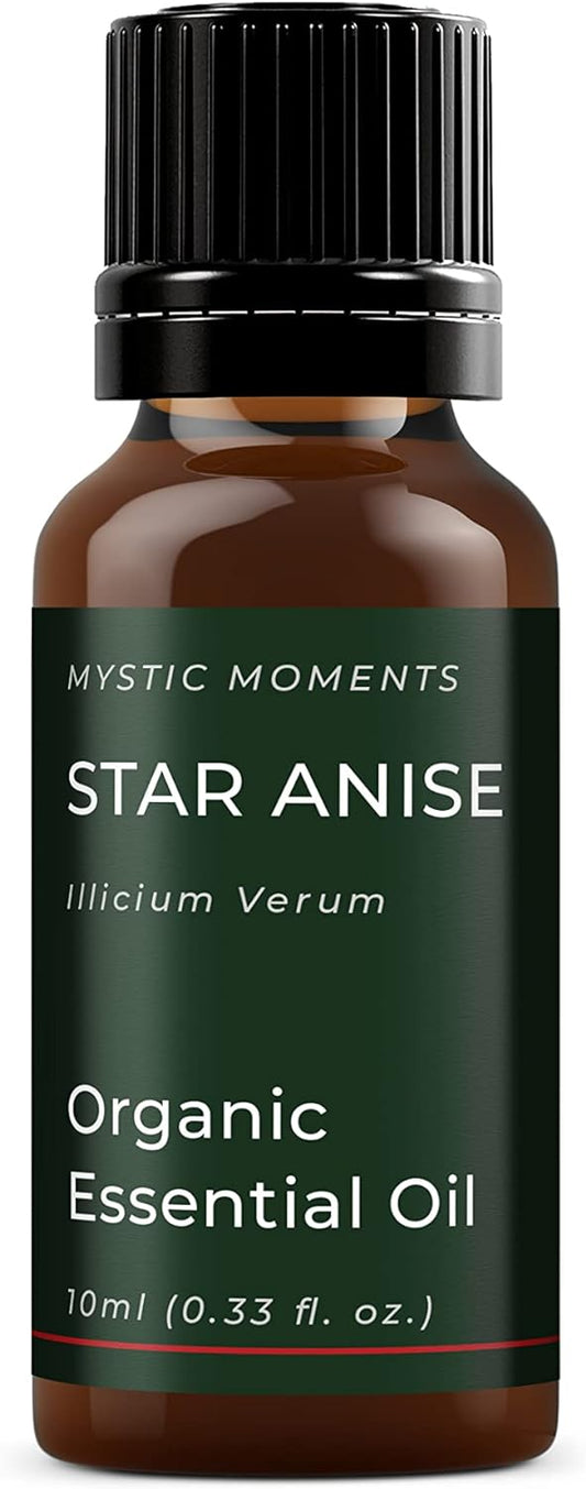 Mystic Moments | Star Anise Organic Essential Oil - 10ml - 100% Pure