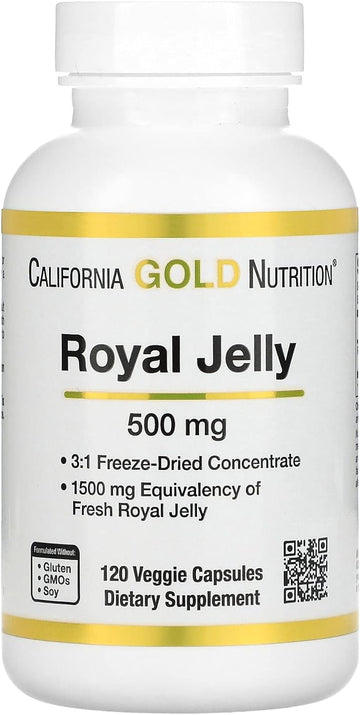 Royal Jelly, 500 Mg, 120 Veggie Capsules, California Gold Nutrition