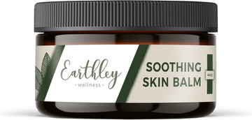 Earthley Wellness Soothing Skin Balm, Natural Moisturizing Cream For Dry, Flaky, Itchy Skin, Calendula & Mango Butter, Family-Safe Formula, 4 Oz