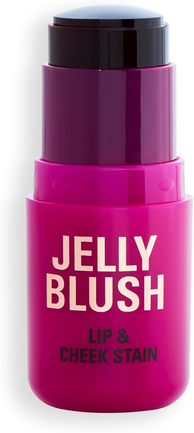 Revolution Beauty, Jelly Blush Stick Lip & Cheek Stain, Long-Lasting & Buildable With Hyaluronic Acid & Aloe, Vegan & Cruelty-Free, Peach Orange