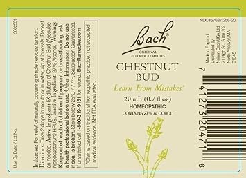 Bach Original Flower Remedies 2-Pack, Break a Habit" - Chestnut Bud, Walnut, Homeopathic Flower Essences, Vegan, 20mL Dropper x2 : Health & Household