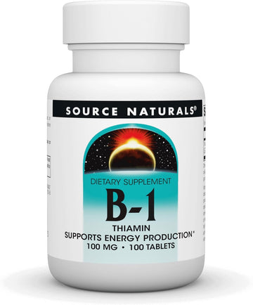 Source Naturals Vitamin B-1 Thiamin 100 Mg Supports Energy Production - 100 Tablets