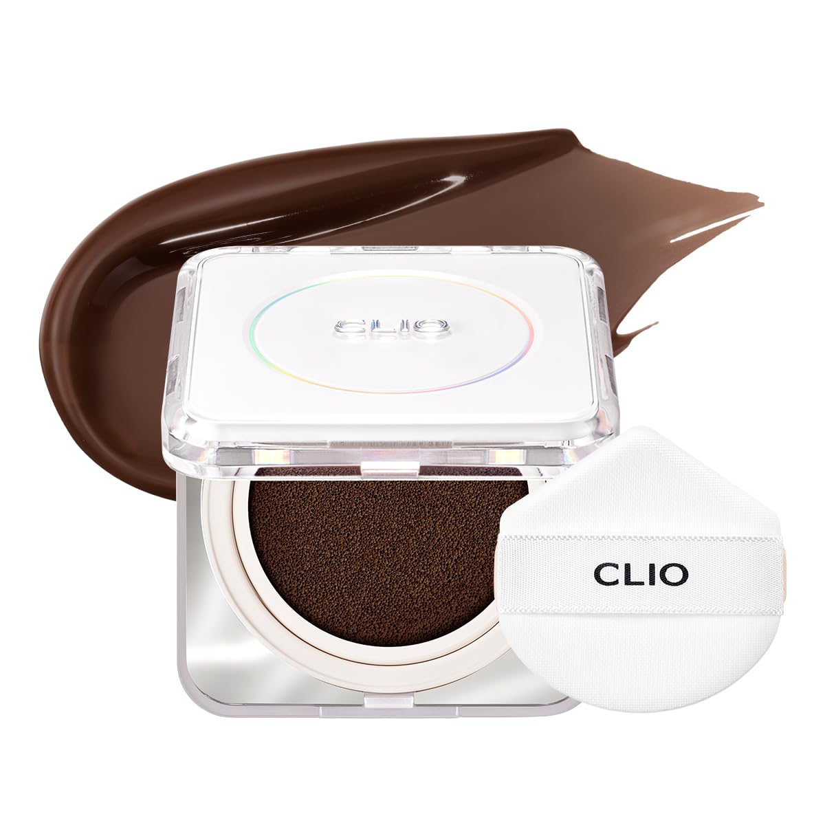 Clio Kill Cover Founwear Cushion The Original I 20 Shades, Korean Cushion Foundation, Cushion Make Up, Full& High Coverage, Airy Satin, Natural Matte Finish Look (45C Deep Cocoa, One Size)