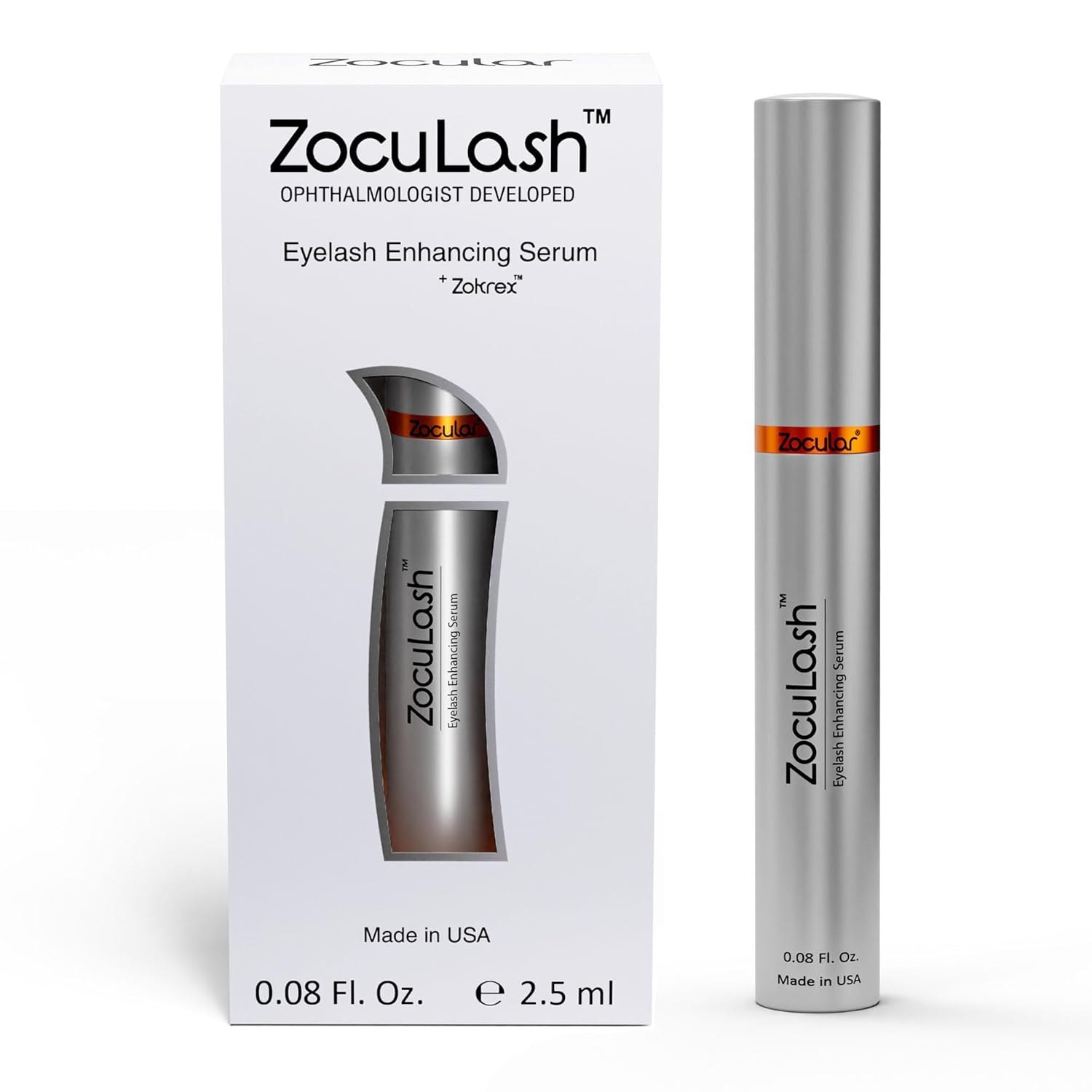 Zoculash Eyelash Serum - Safe, Effective Eyelash Growth Serum For Daily Use - 2.5 Ml
