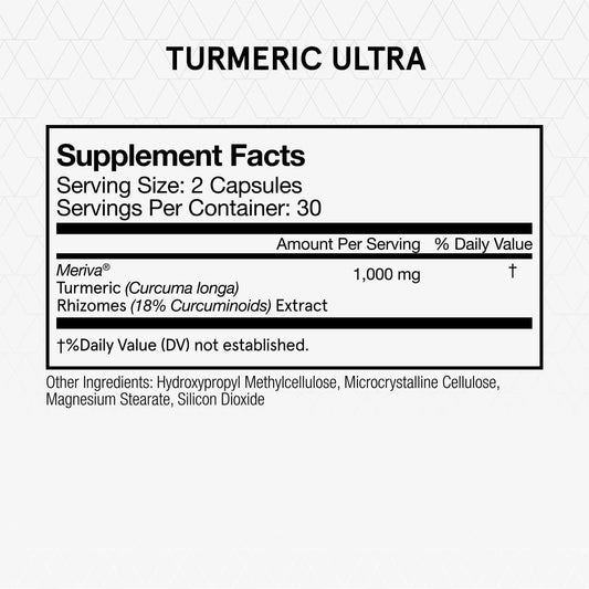 Momentous Turmeric Ultra Supplement, Capsules, 30 Servings : Health & Household