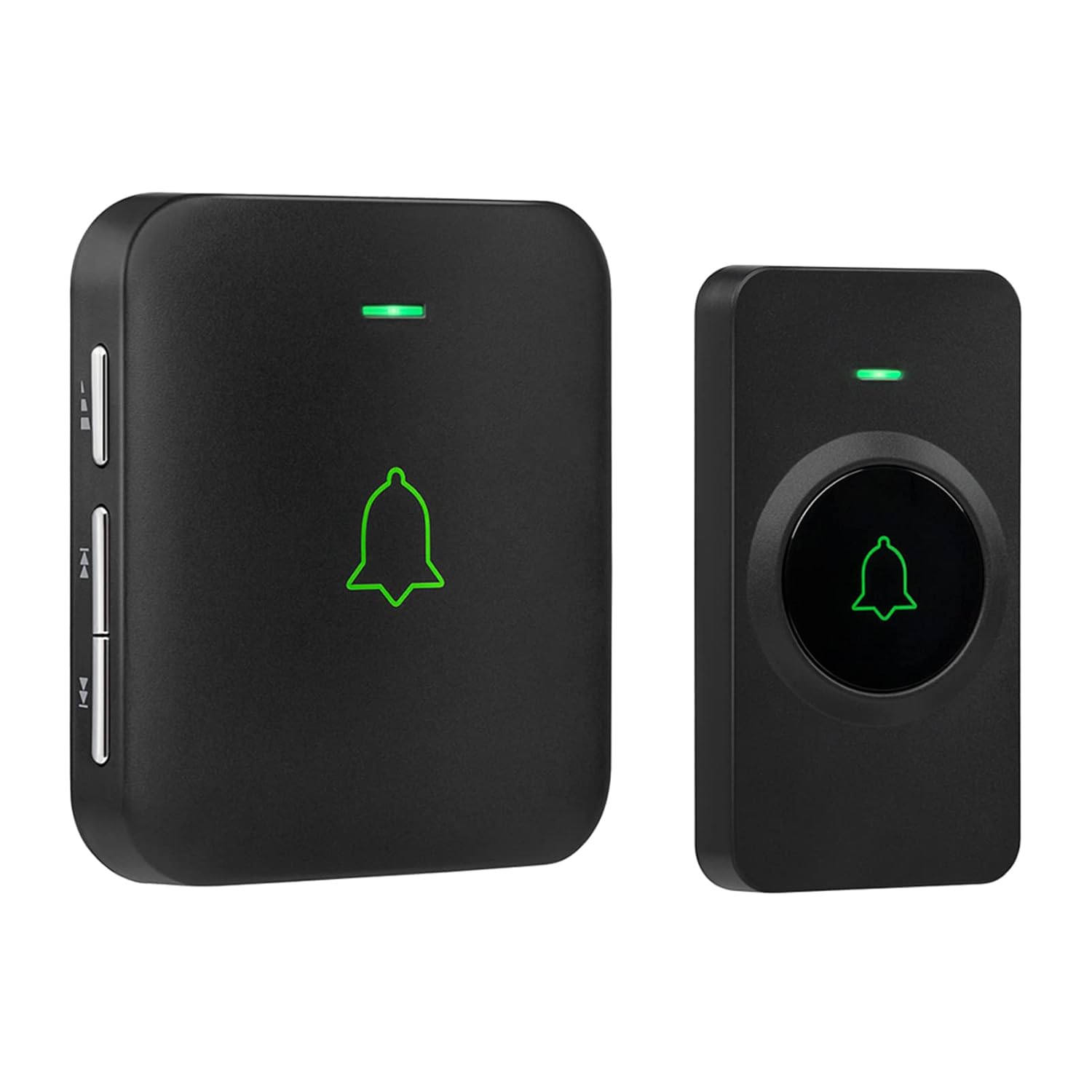 Wireless Door Bell, AVANTEK Mini Waterpoof Doorbell Chime Operating at 1000 Feet with 52 Melodies, 5 Volume Levels & LED Flash