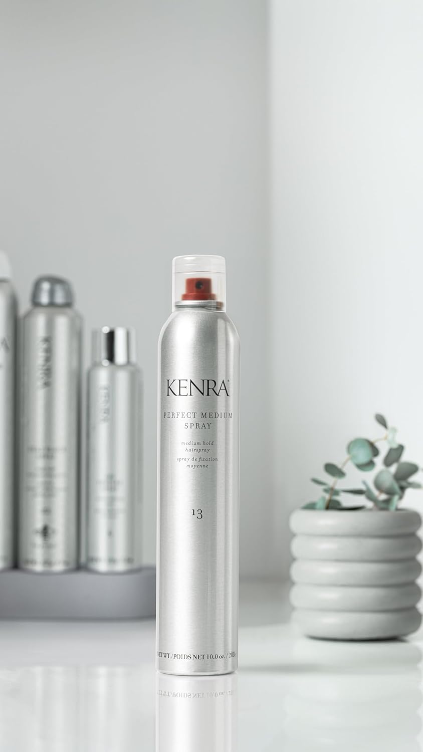 Kenra Perfect Medium Spray 13 50% | Provides Styling Control Without Stiffness | Medium Hold | Fast-Drying Formulation | High Shine Finish | All Hair Types | 10 oz : Beauty & Personal Care