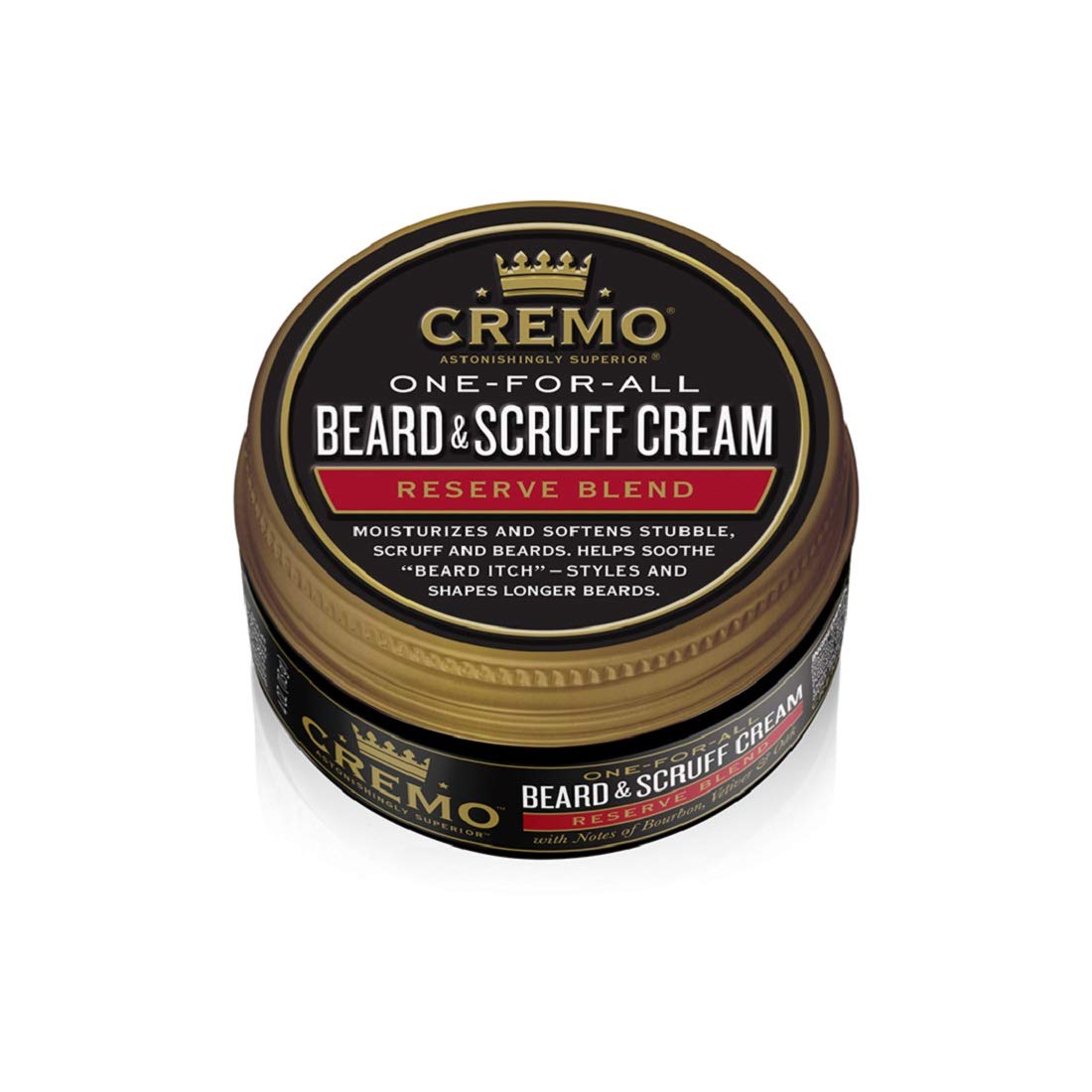 Cremo Beard & Scruff Cream, Distiller's Blend (Reserve Collection), 4 oz - Soothe Beard Itch, Condition and Offer Light-Hold Styling for Stubble and Scruff (Product Packaging May Vary) 0 fluid ounces