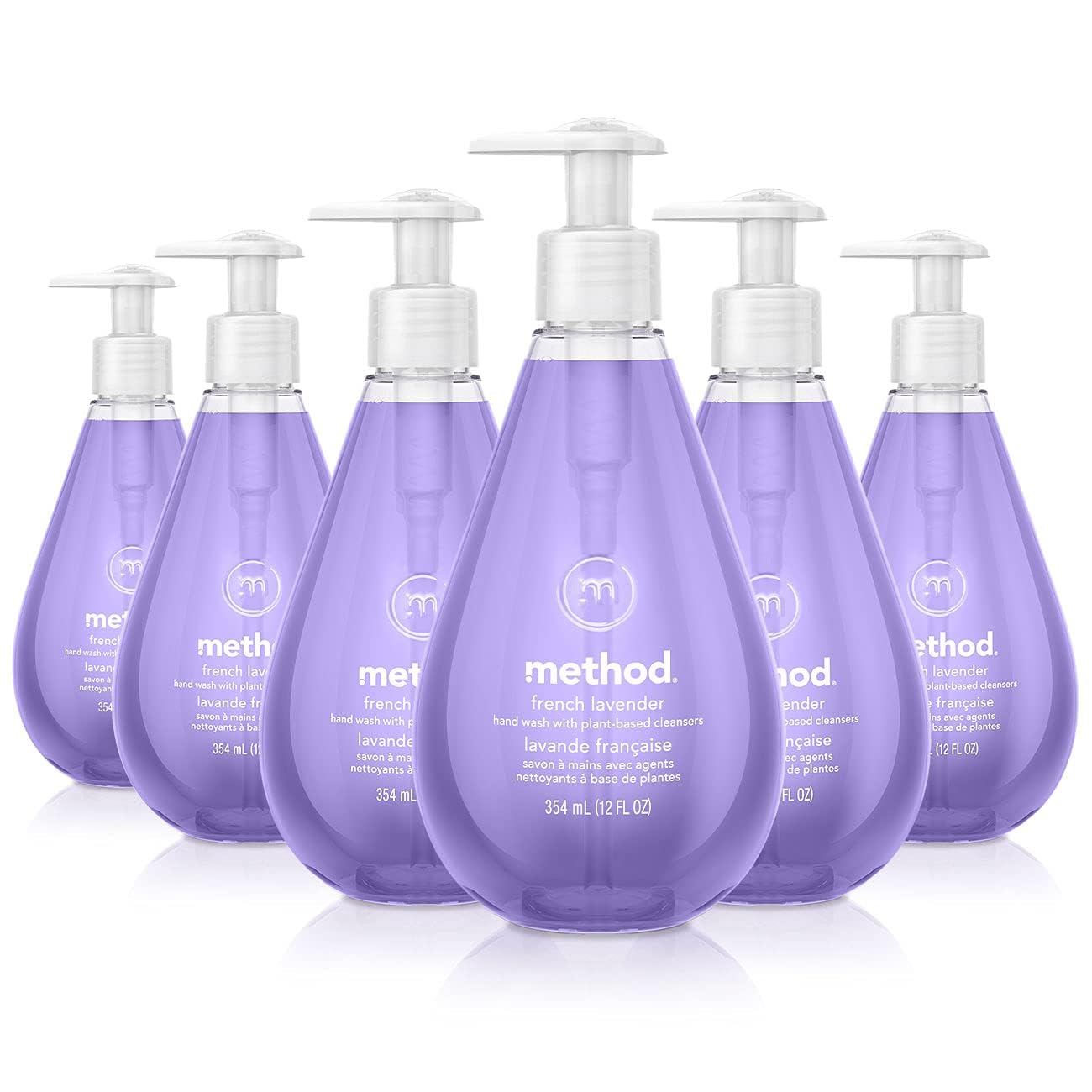 Method Gel Hand Wash, French Lavender, Biodegradable Formula, 12 Fl Oz (Pack Of 6)