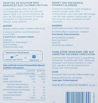 Hermesetas Mini Sweetener, 1200 Count