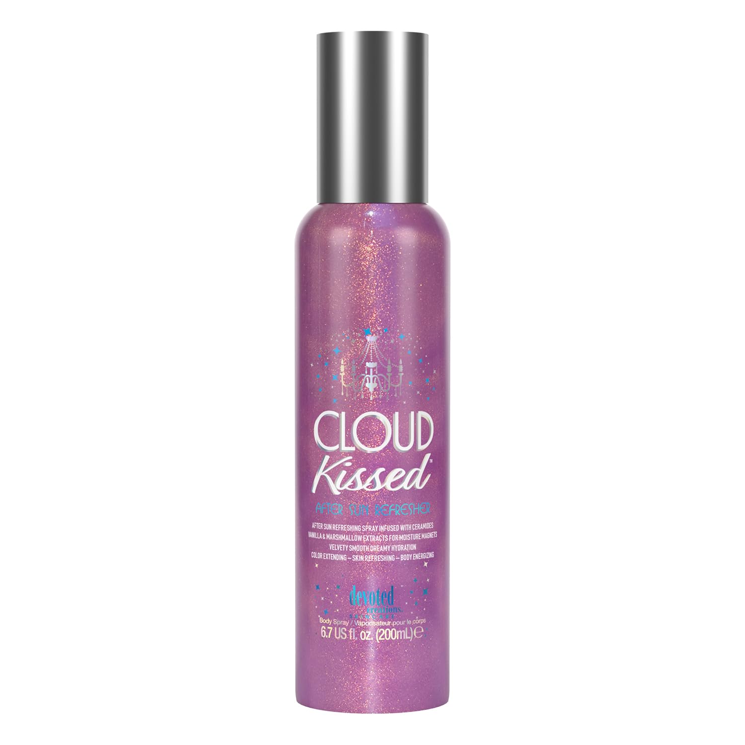 Devoted Creations Cloud Kissed After Sun Refresher - Color Extending – Skin Refreshing – Body Energizing Velvety Smooth Dreamy Hydration Body Spray