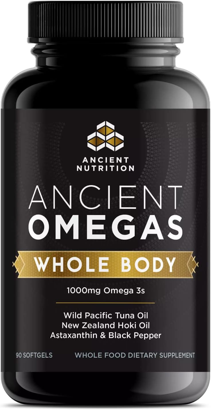 Ancient Nutrition Ancient Omegas Whole Body - ALA, DHA, EPA, ETA from