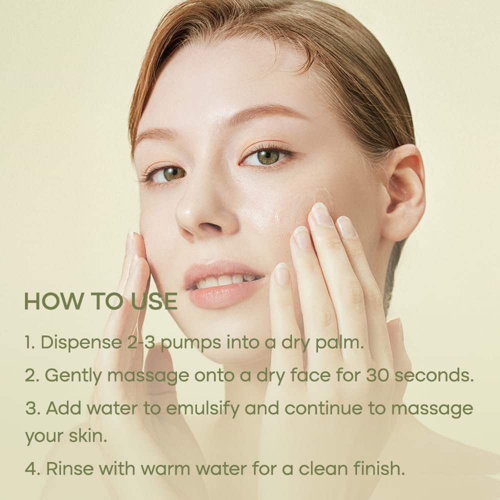 Purito From Green Cleansing Oil Original, 6.76 Fl.Oz / 200Ml, Gentle Cleansing Oil For Face, Cruelty-Free & Vegan, Korean Skin Care