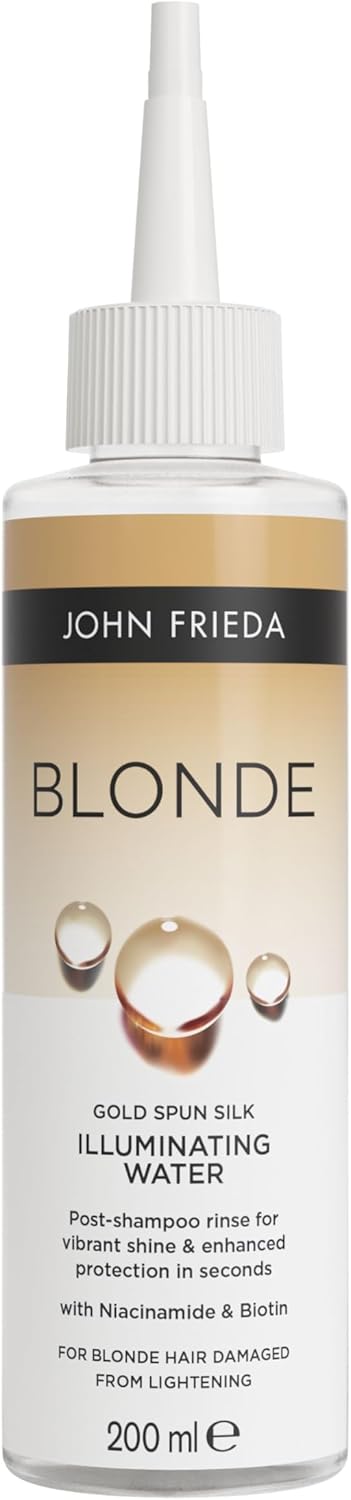 John Frieda Blonde Gold Spun Silk Illuminating Water, Lamellar Water For Blonde Hair, 200Ml