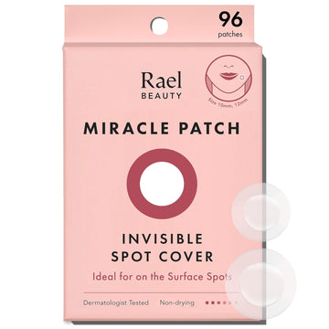 Rael Pimple Patches, Miracle Invisible Spot Cover - Hydrocolloid Acne Patch, Treatment For Breakouts, Absorbs Zits & Blemish, Korean Skin Care, 2 Sizes (96 Count)