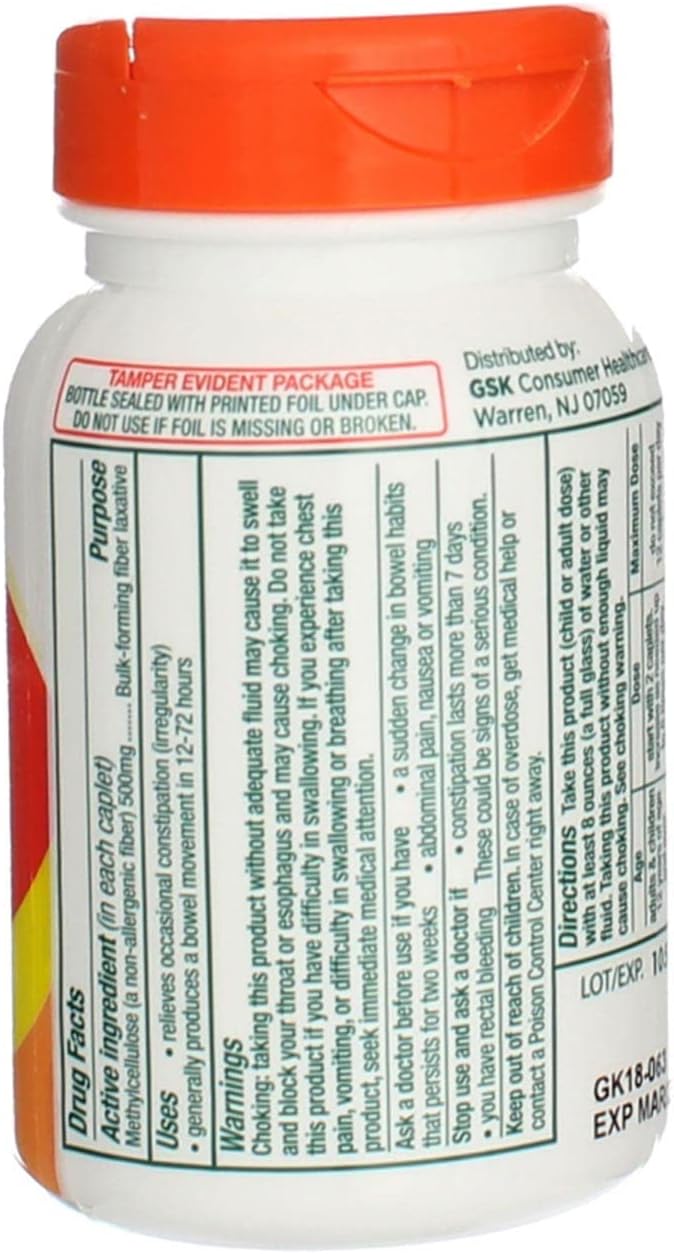 Citrucel Caplets Size 100Ct Cirucel Caplets 100Ct : Health & Household